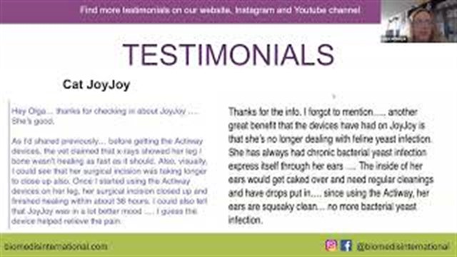 Biomedis device owners: pet care stories