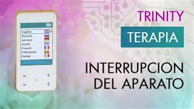 Biomedis Trinity. Interrupcion del Aparato. Leccion 12.
