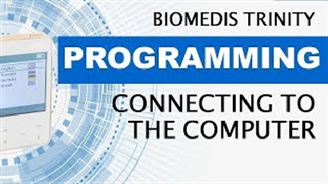 Connecting To The Computer. BIOMEDIS TRINITY.